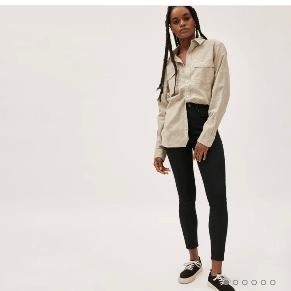 Everlane High Rise Skinny Black Tall Jean - Picture 2 of 8